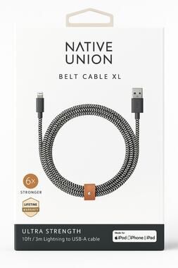 Native Union Belt Cable XL – Zebra